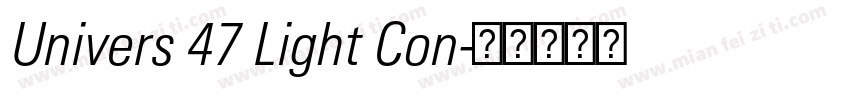Univers 47 Light Con字体转换
